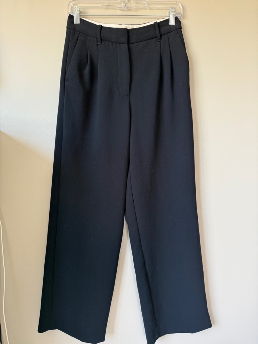 Wilfred Effortless Black Wide-Leg Trousers